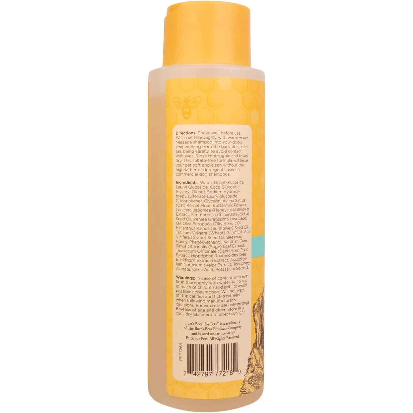 Burt’s Bees Dog Itch Soothing Shampoo in Honeysuckle Scent