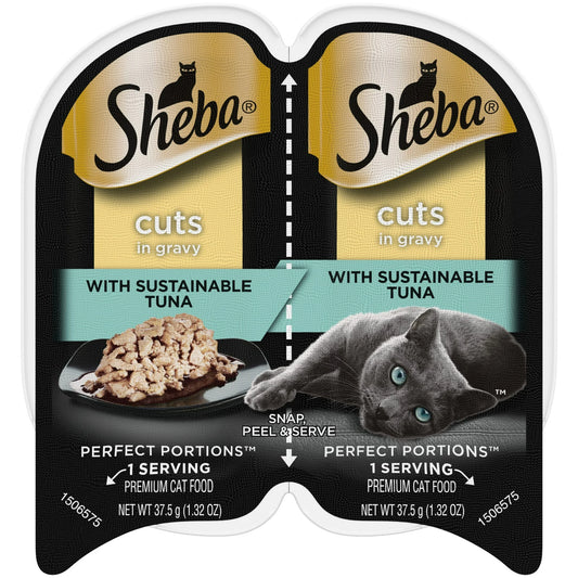 Sheba Wet Cat Food Cuts in Gravy with Sustainable Tuna