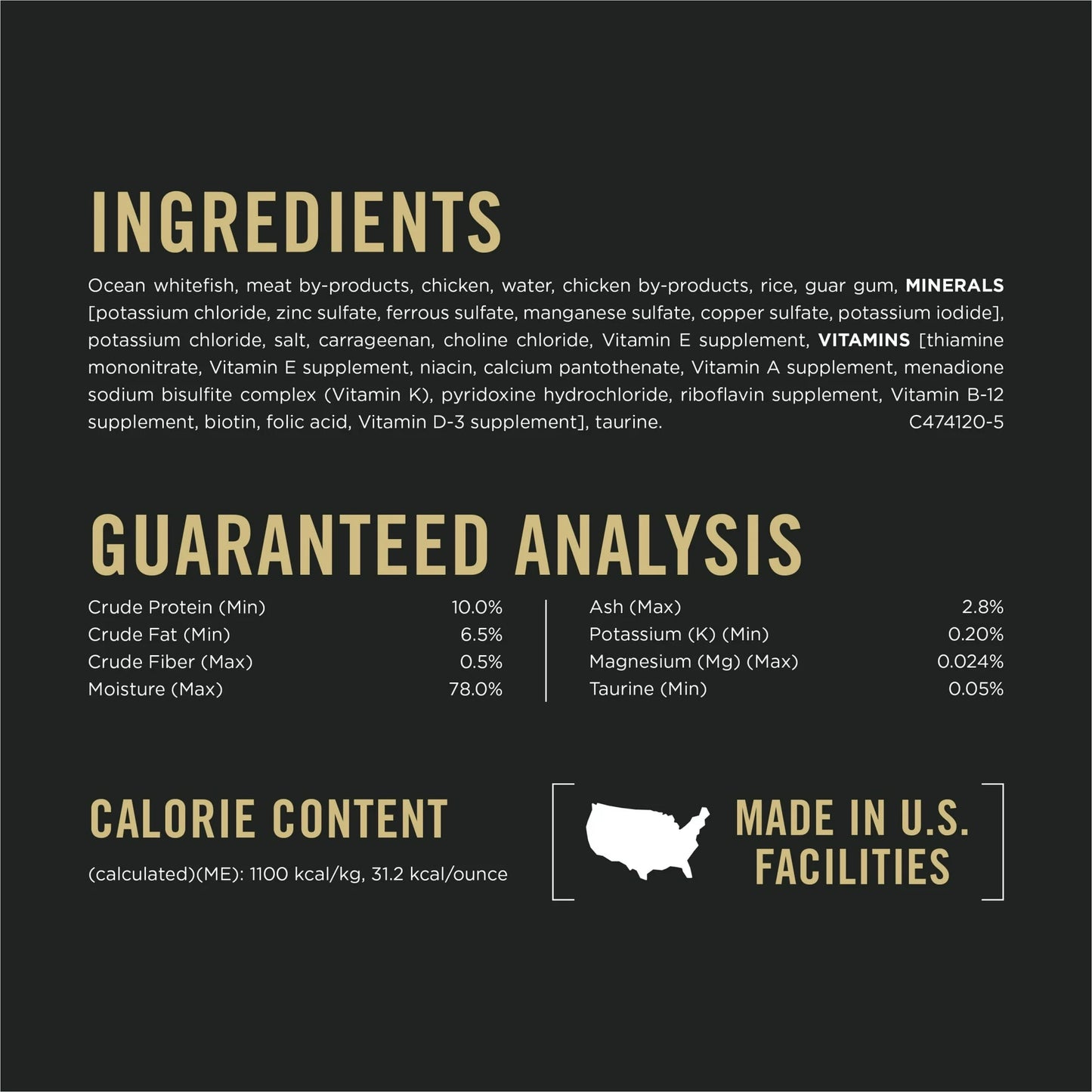 Purina Pro Plan Urinary Tract Health Ocean Whitefish Entree