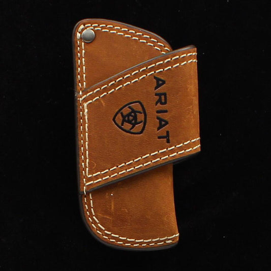Ariat Leather Knife Sheath with Embossed Logo