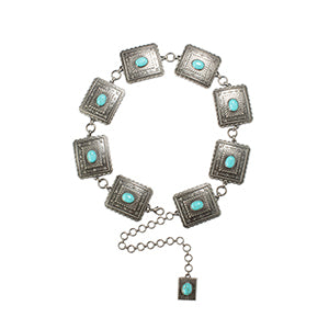 Ariat Scalloped Square Concho Chain Belt