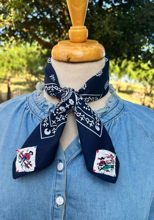 The Drovers Embroidered Bandana
