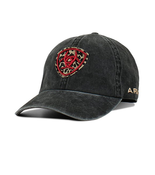Ariat Ponyflo Leopard Logo Pattern Ball Cap