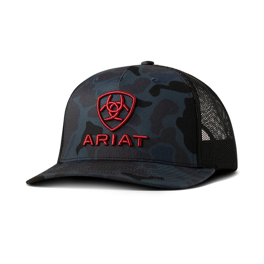 Ariat Navy Camo 3D Embroidered Logo Cap