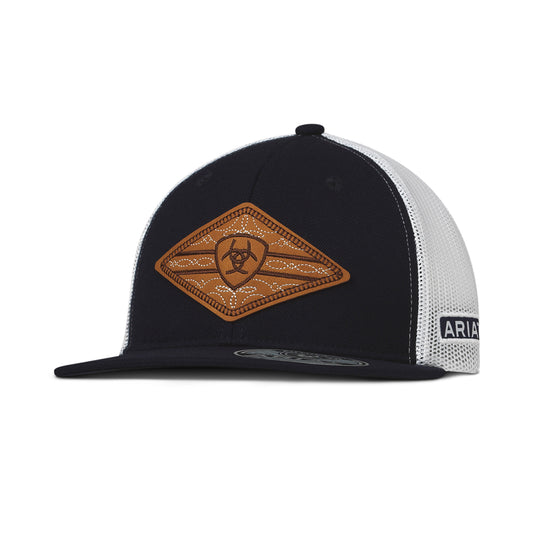 Ariat Navy Boot Stitch Snapback Cap