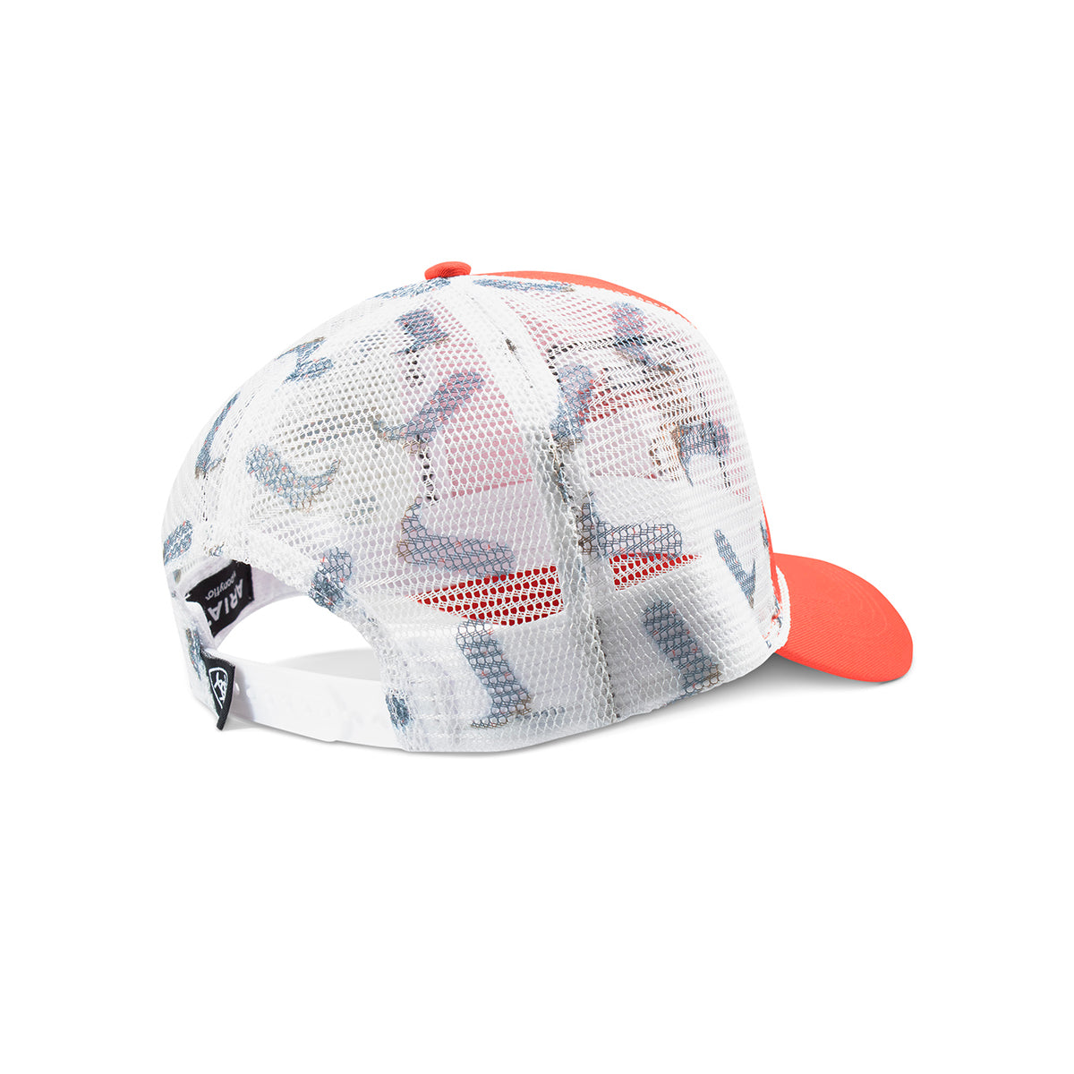 Ariat Ladies Red Rearing Horse Patch Snapback Cap