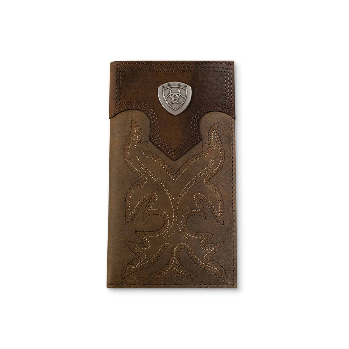 Ariat Brown Overlay Rodeo Wallet
