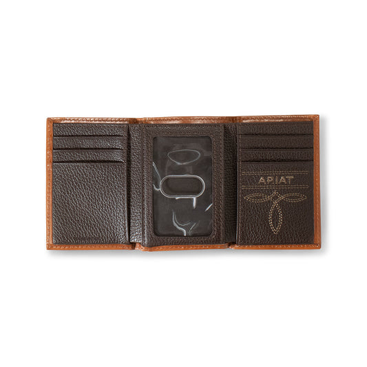 Ariat Sunburst Basketweave Trifold Wallet