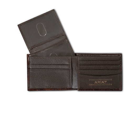 Ariat Bifold Feather Embossed Wallet