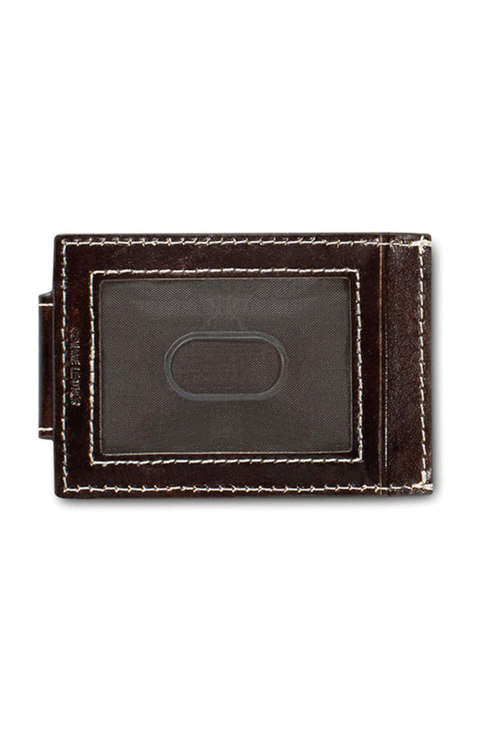 Ariat Men's Leather Floral Embossed Money Clip
