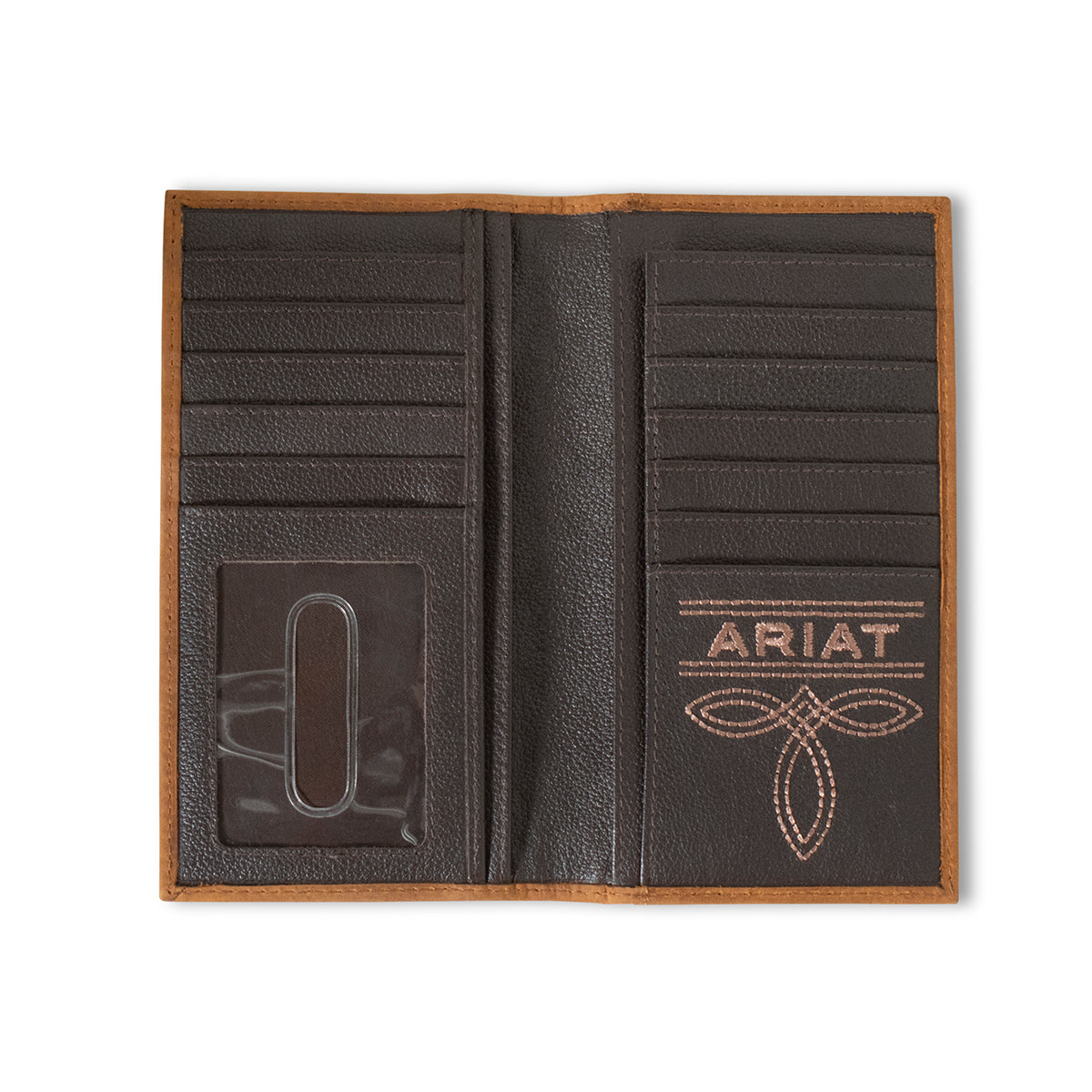 Ariat Aged Bark Southwestern Rodeo Style Wallet