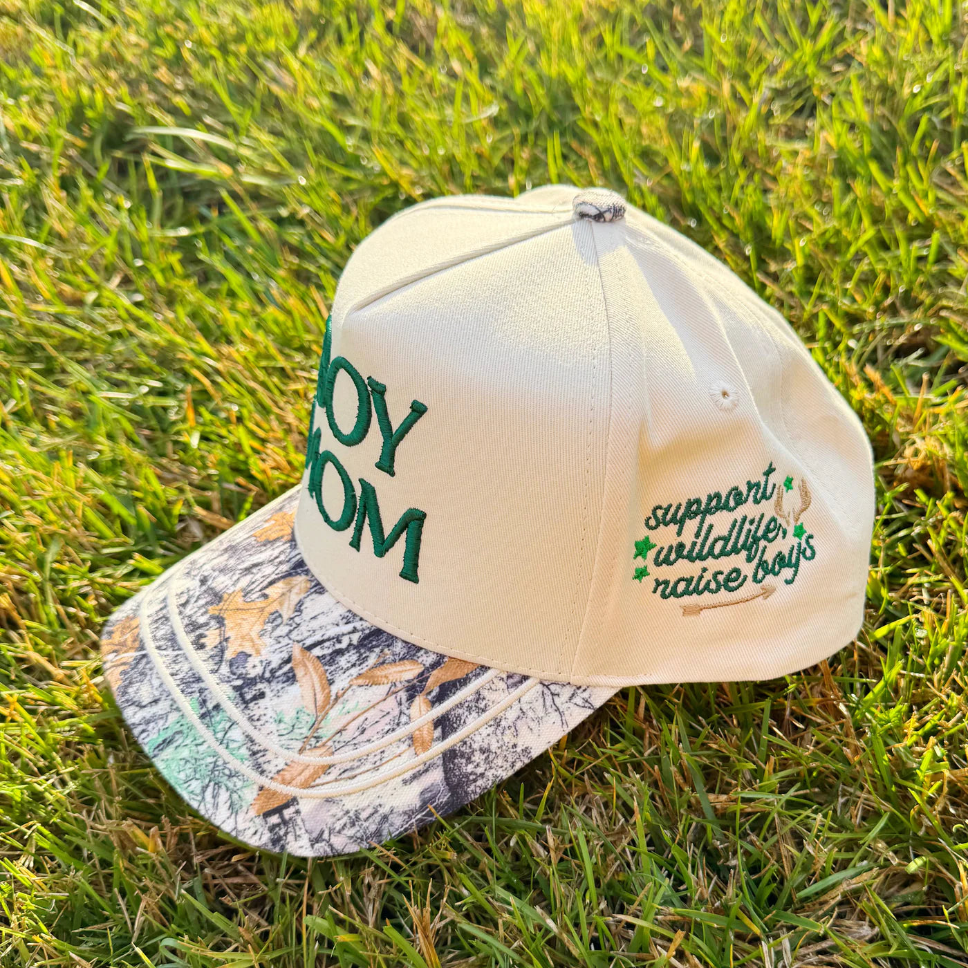 Poppy & Pine Boy Mom Camo Cap