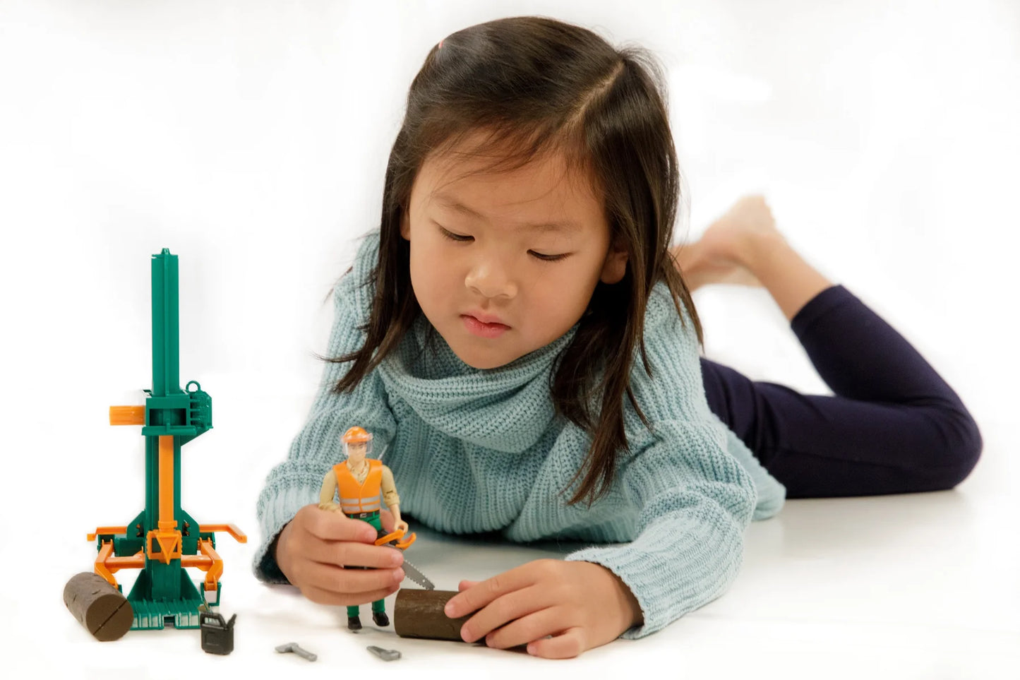 Bruder Bworld Log Splitter Set with Figure