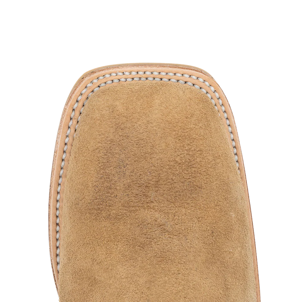 Fenoglio Tan Victoria Roughout with Brown Mexkite Cowboy Boot