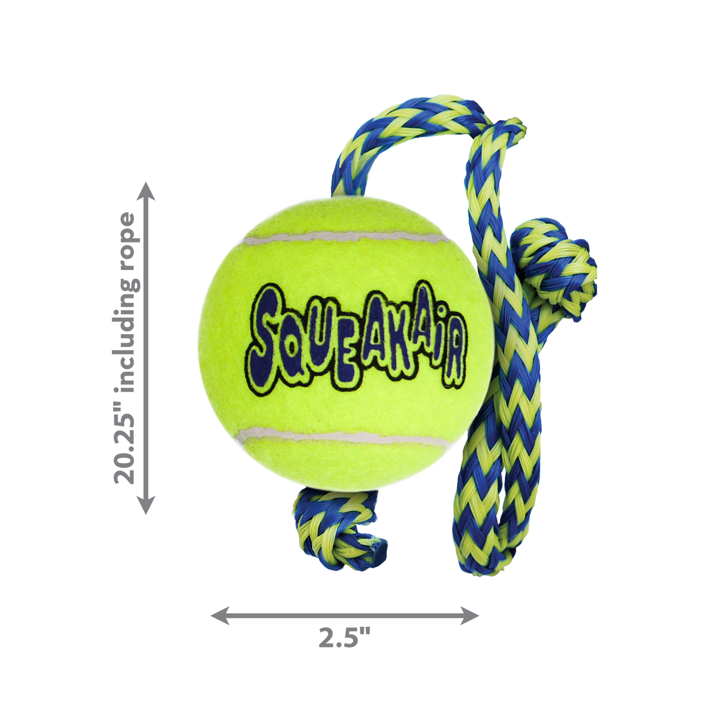 KONG SqueakAir® Ball with Rope