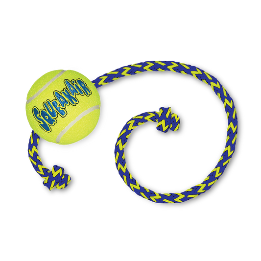 KONG SqueakAir® Ball with Rope