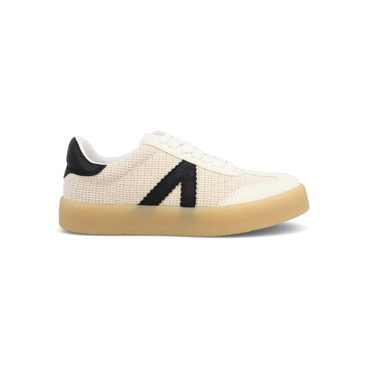 Mia Shoes Axel Sneaker in Beige & Black