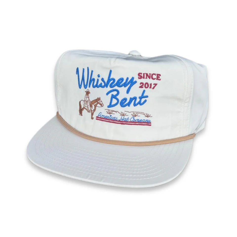Whiskey Bent Hat Co. All American Cap in White