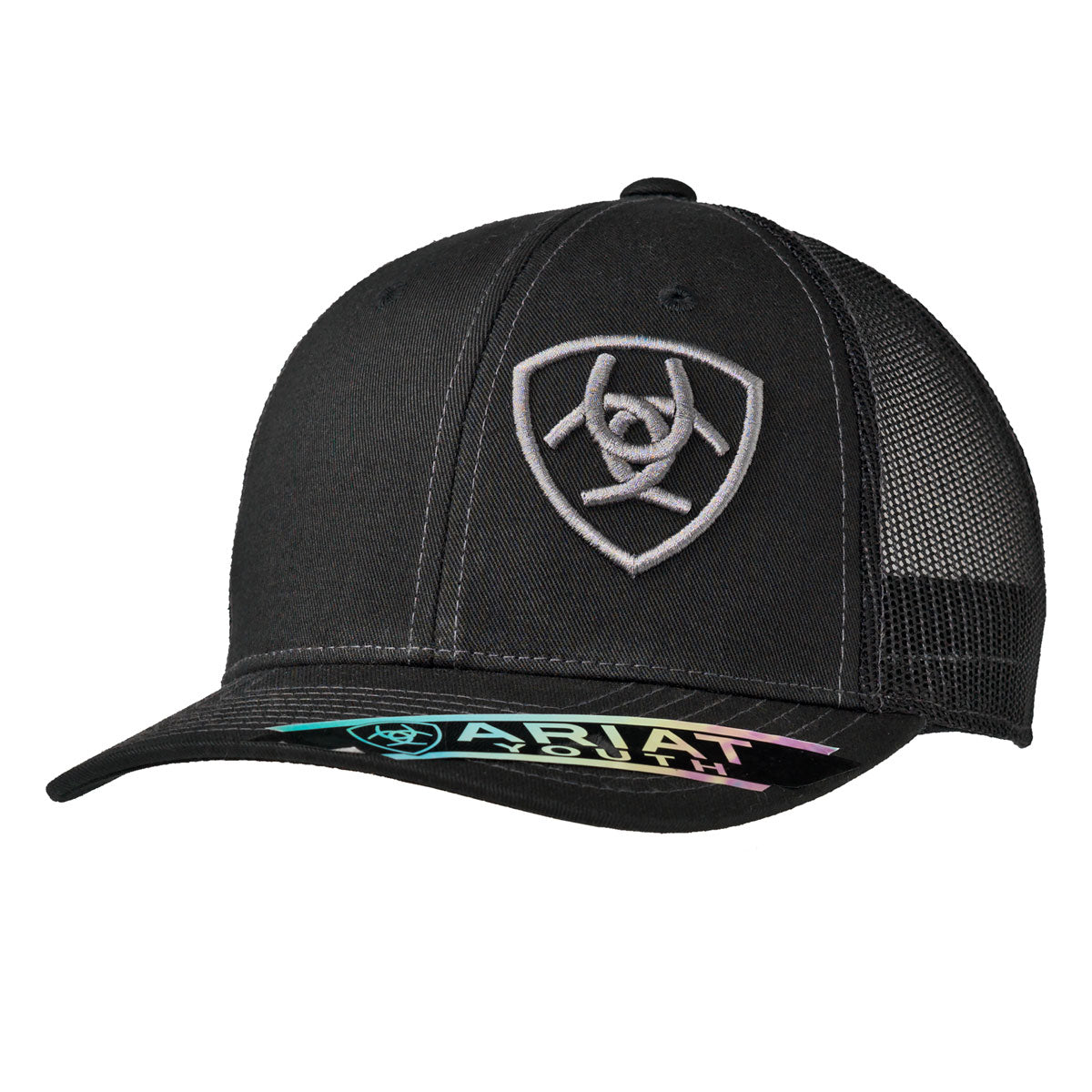 Ariat Youth SV Logo Offset Black Cap