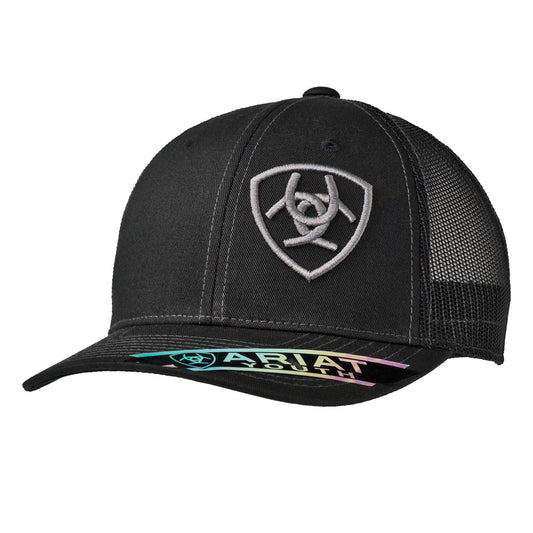 Ariat Youth SV Logo Offset Black Cap