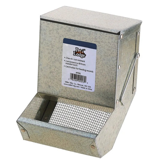 Pet Lodge 5" Rabbit Feeder with Sifter Bottom