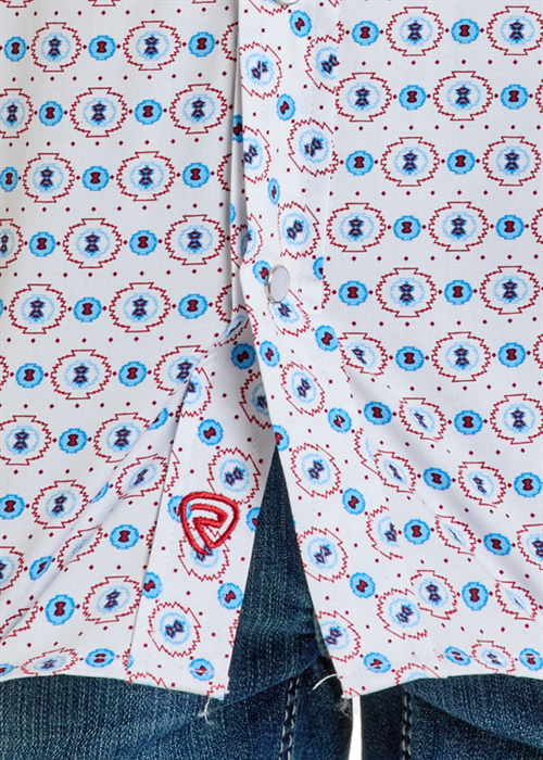 Rock & Roll Denim Boy's Aztec Print Snap Shirt