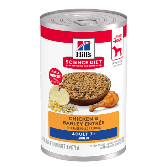 Hill's Science Diet Adult 7+ Chicken & Barley Entrée Dog Food