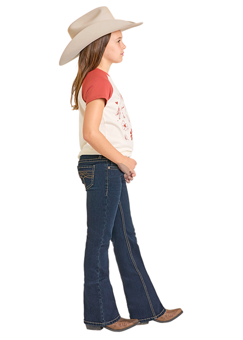 Rock & Roll Denim Girl's Boot Stitch Jeans
