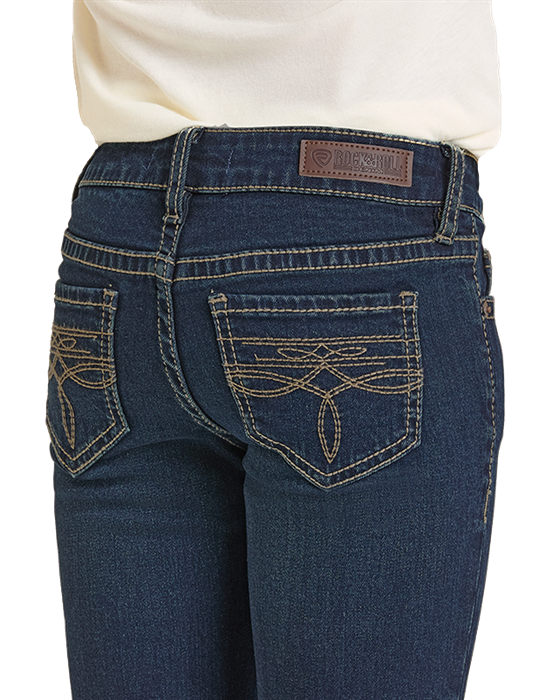 Rock & Roll Denim Girl's Boot Stitch Jeans