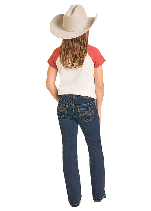 Rock & Roll Denim Girl's Boot Stitch Jeans