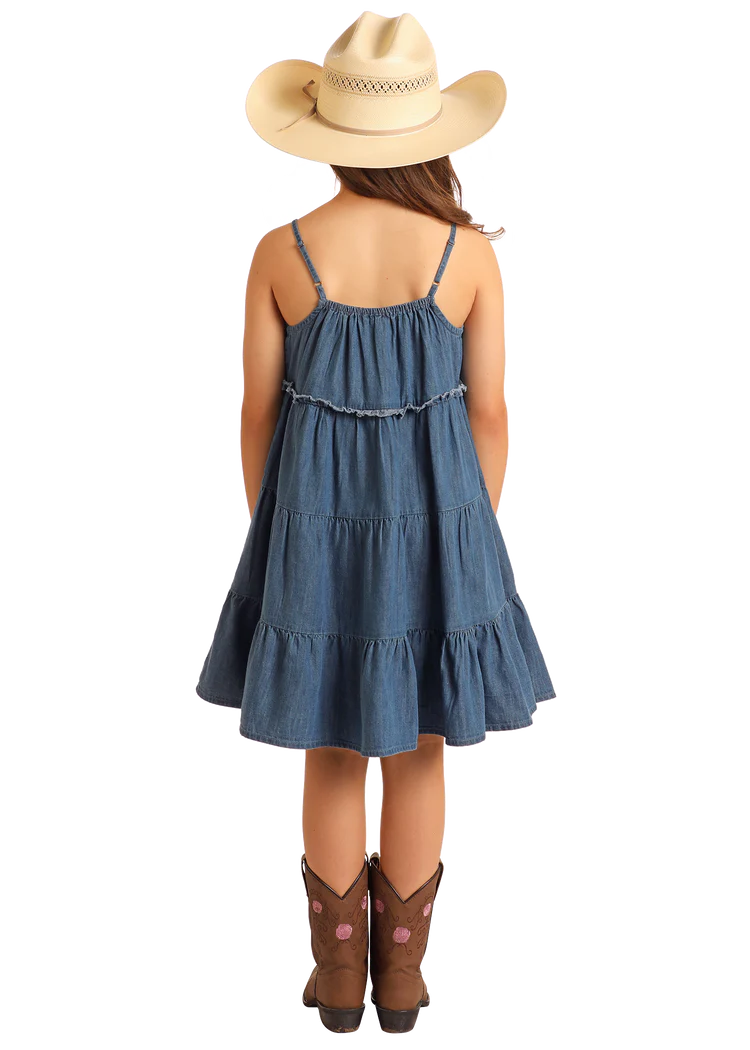 Rock & Roll Girls' Denim Dress