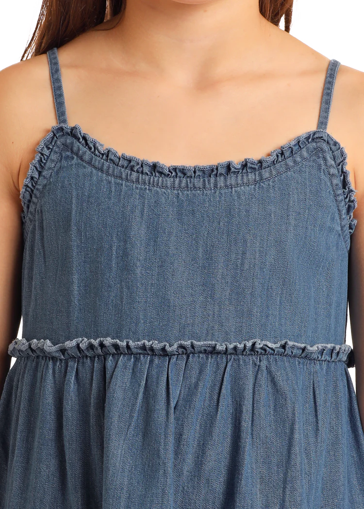 Rock & Roll Girls' Denim Dress