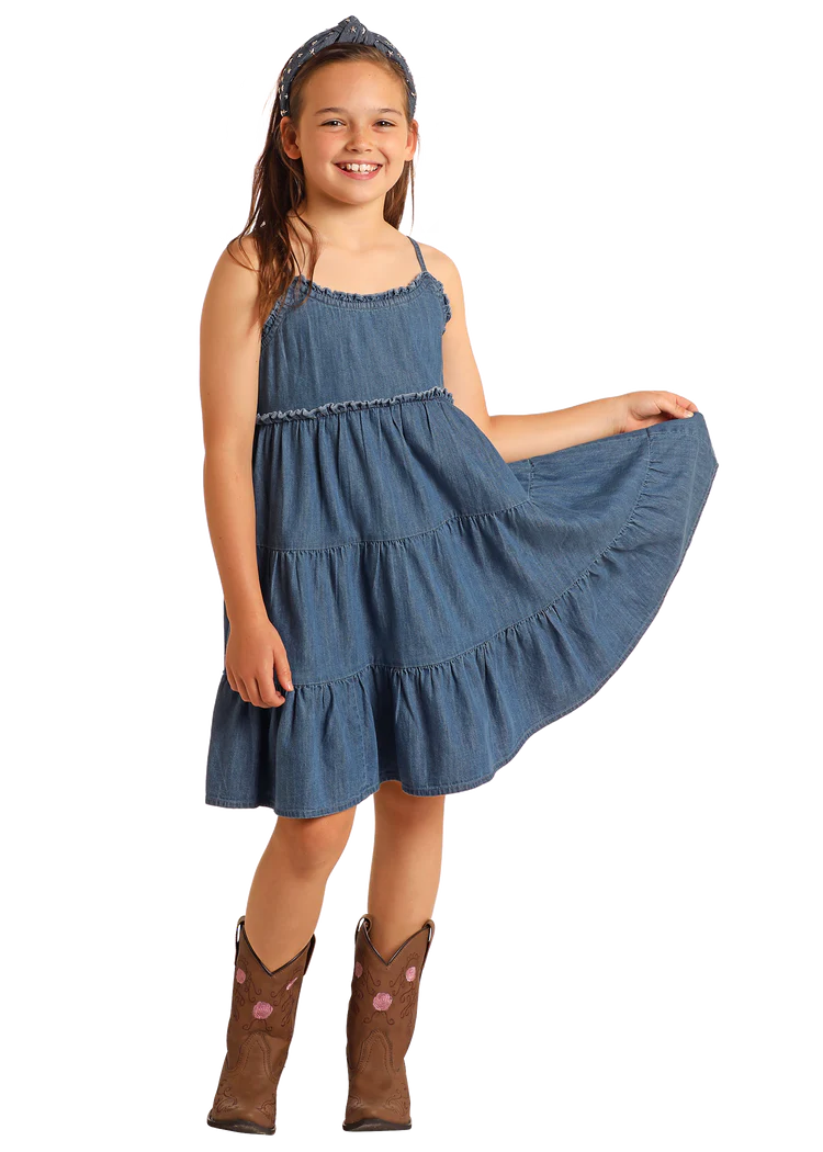 rock and roll denim dresses Women's Collar Denim Button Up Mini Dress