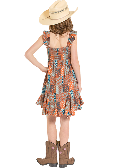 Rock & Roll Girl's Patchwork Dress