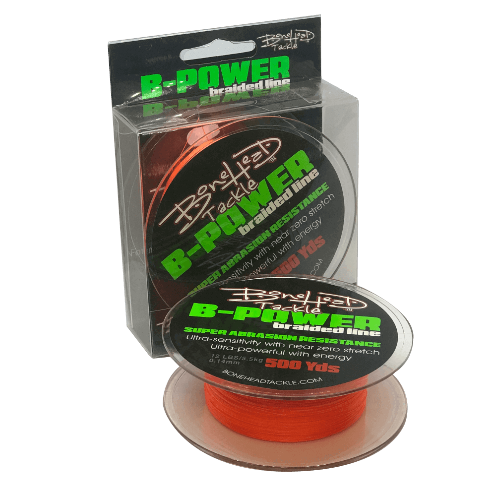 BoneHead Tackle Braided Fishing Line 4X 12LB