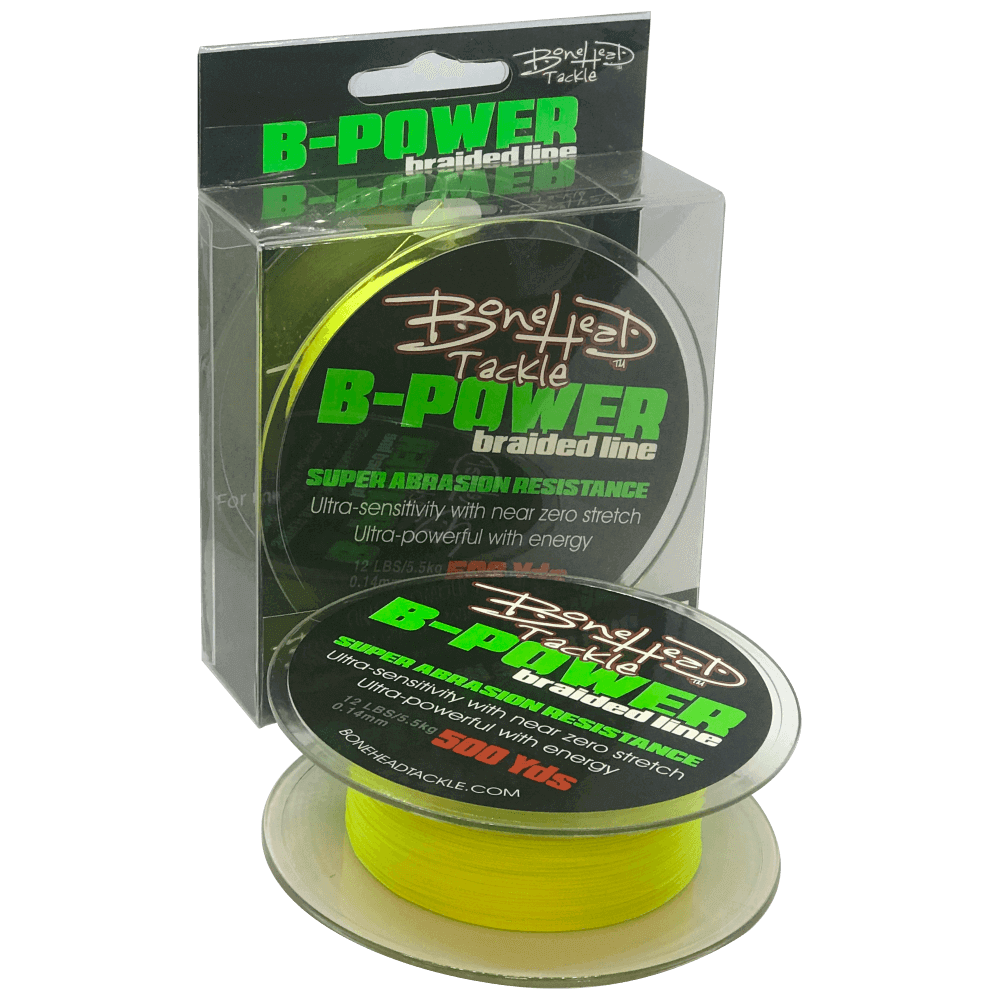 BoneHead Tackle Braided Fishing Line 4X 12LB
