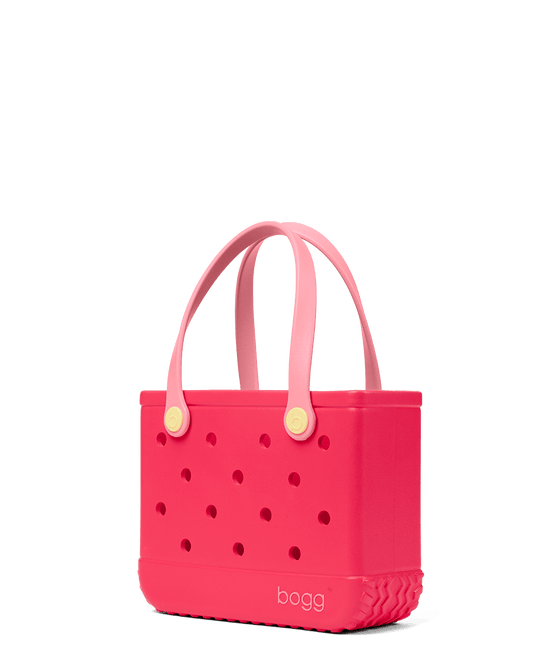 Pink Bitty Bogg tote bag, on a transparent background