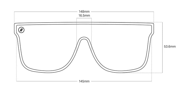 Blenders Deep Blue SciFi Sunglasses