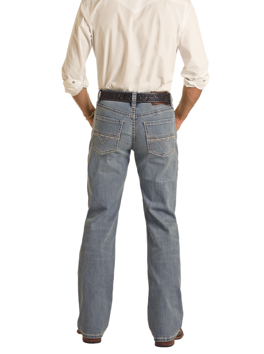 Rock and Roll Denim Light Vintage Straight Bootcut Jeans