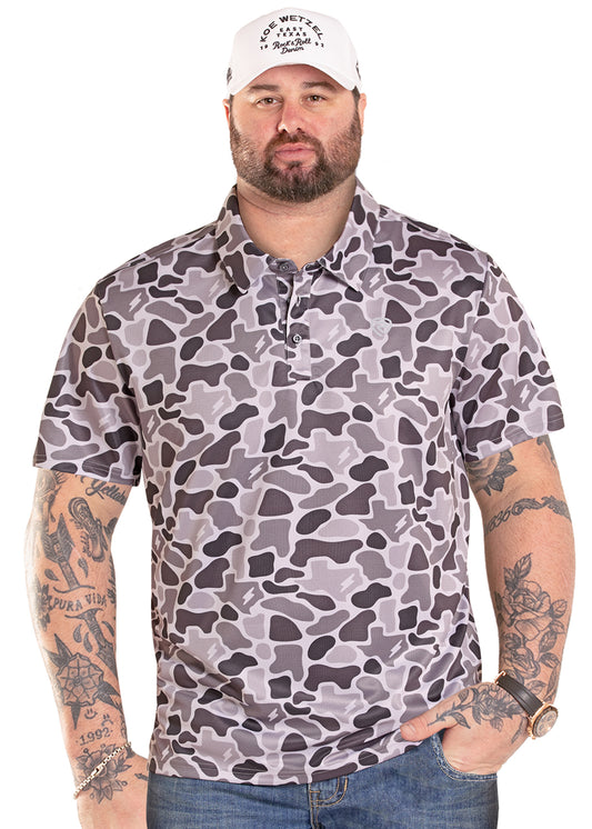 Rock & Roll Koe Wetzel Texas Camo Polo