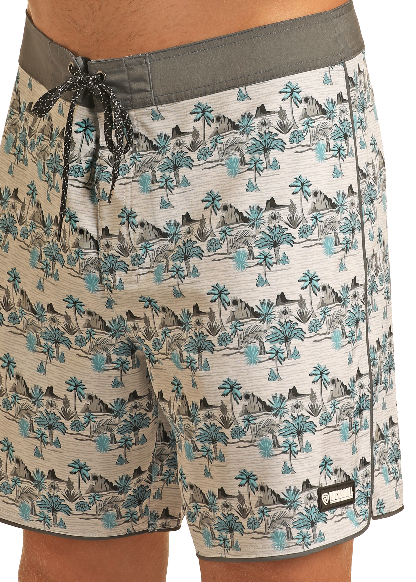 Rock & Roll Denim Conversational Board Short