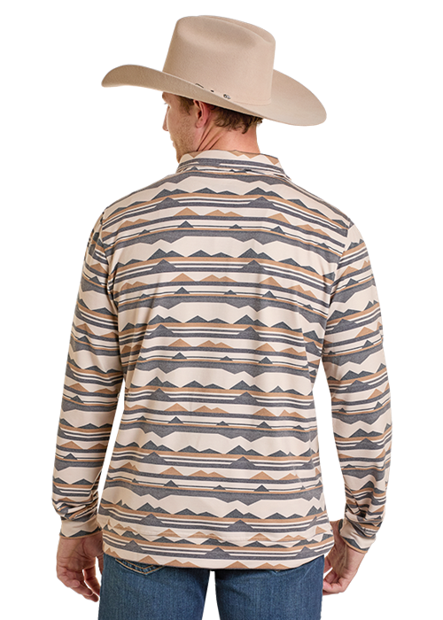 Rock & Roll Abstract Printed Pullover