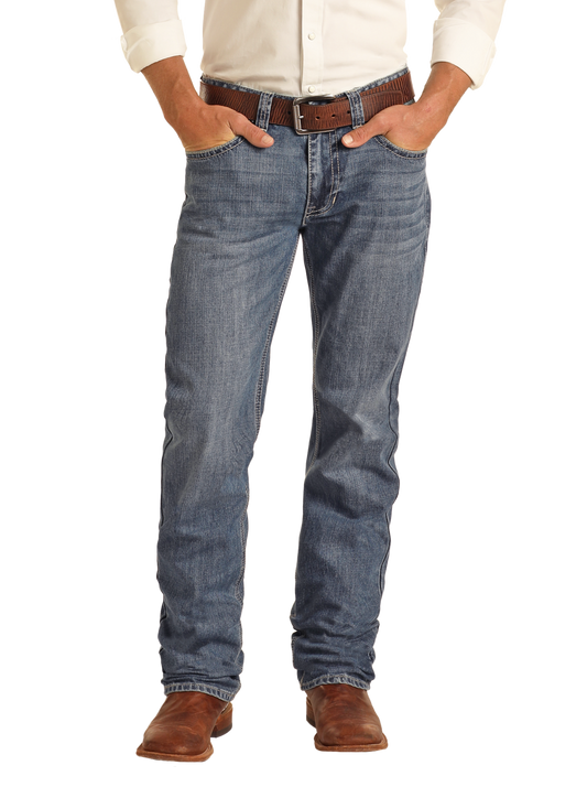 Rock and Roll Denim Medium Vintage Stackable Bootcut Jeans