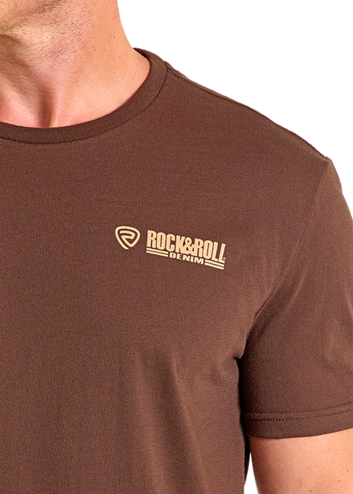 Rock & Roll Denim Bronco Rider Graphic Tee