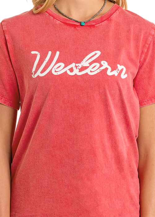 Rock & Roll Denim Western Graphic Tee