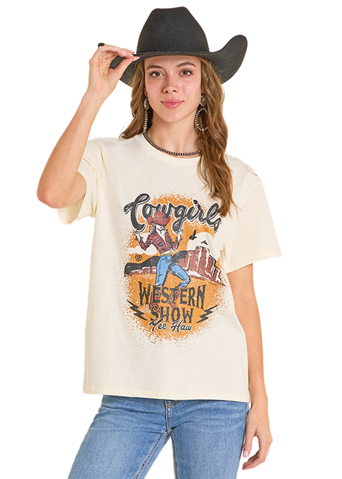 Rock & Roll Cowgirls Western Show Graphic Tee