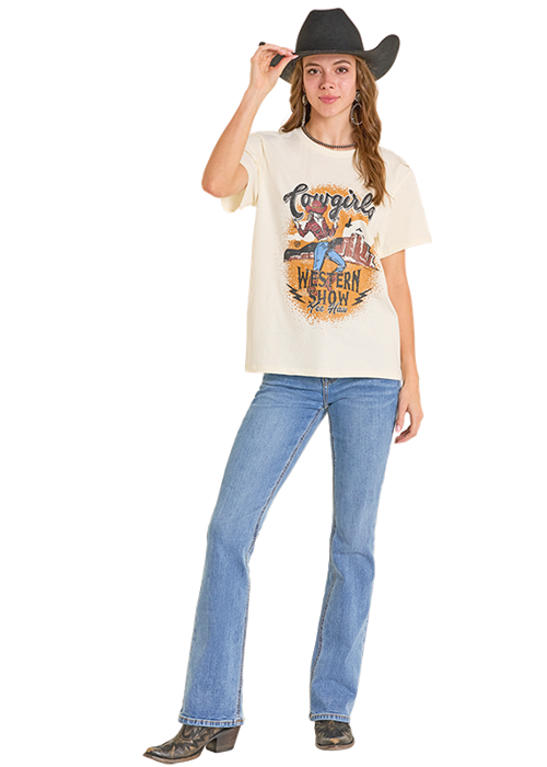 Rock & Roll Cowgirls Western Show Graphic Tee