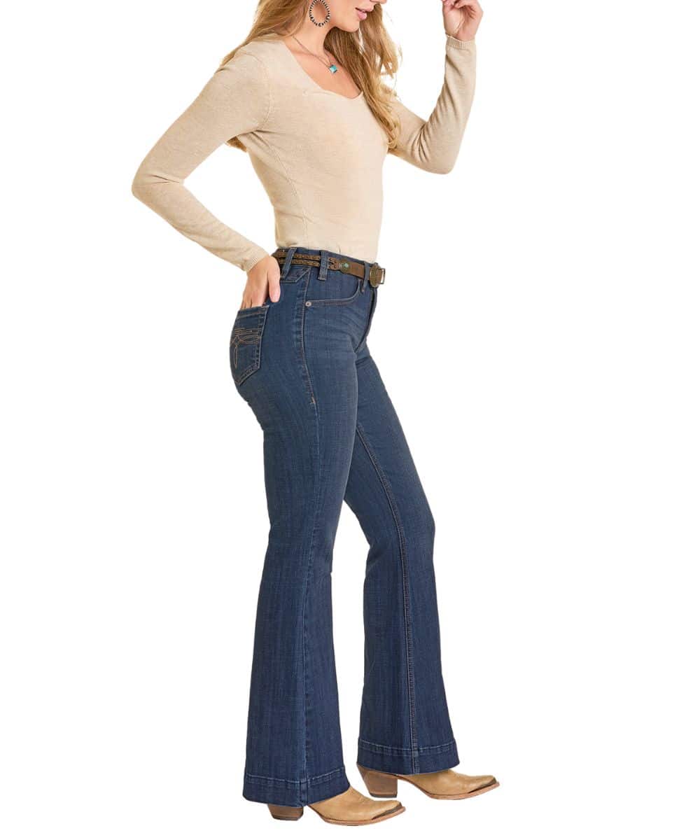 Rock & Roll Denim Boot Stitch Trouser Jean