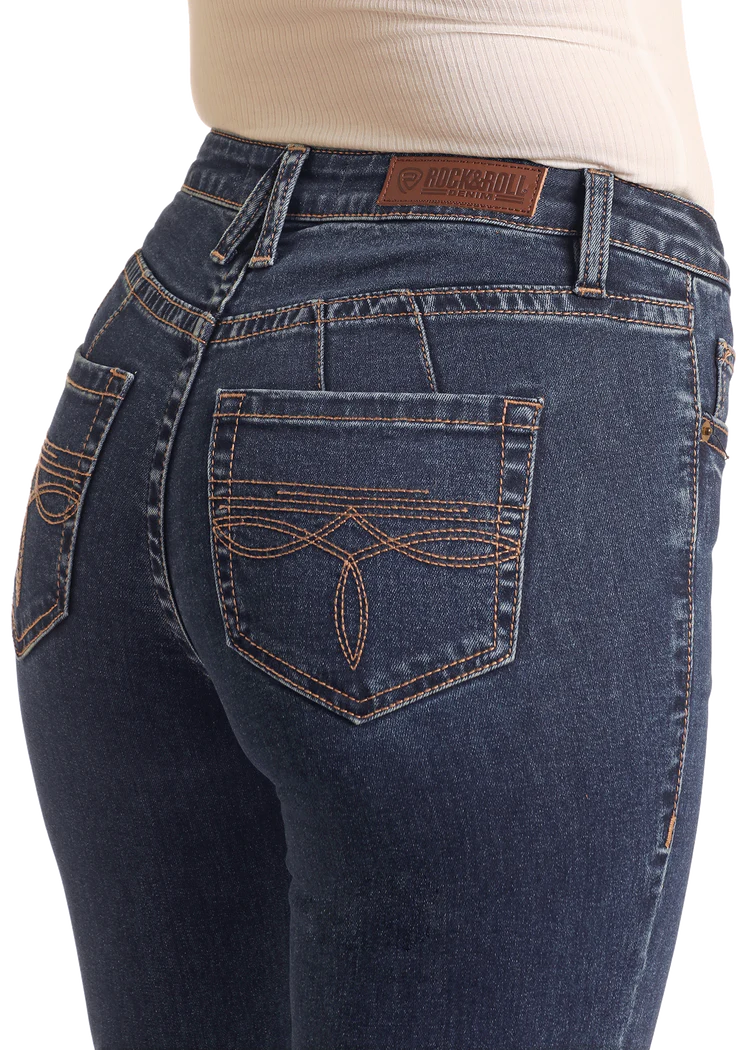 Rock & Roll Mid Rise Boot Stitch Trousers