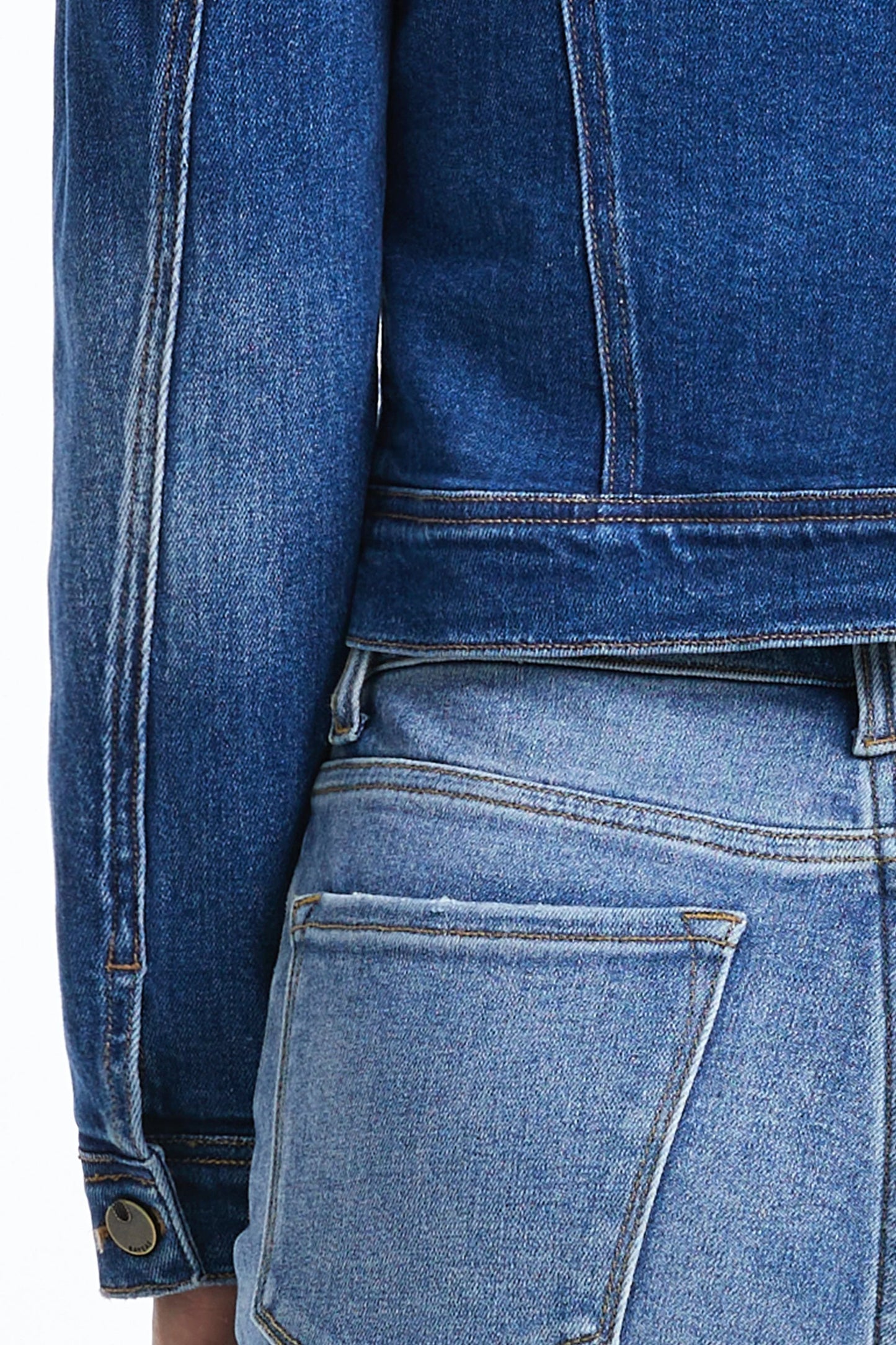 Bayeas Puffy Sleeve Denim Jacket